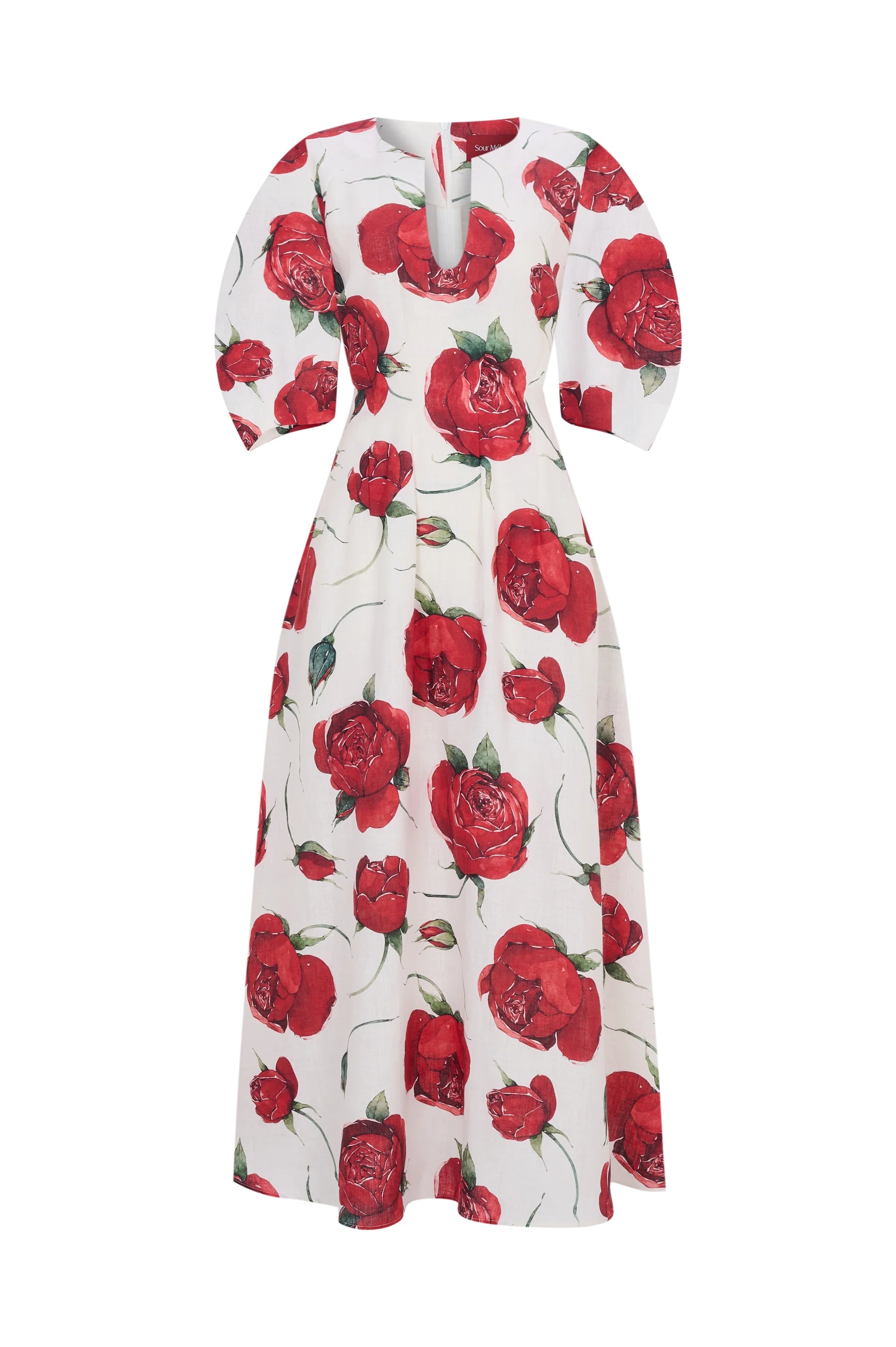 LIORA %100 Keten Elbise - Gül Desenli | LIORA MIDI, %100 keten dokusuyla Yaz aylarında gardırobunuza net bir duruş getirir. Teninizde yokmuş gibi hafif hissiyle gün boyu rahatlık sunarken, gül desen yorumu ile görünümü dengeler. Truvakar kol kesimi ve midi boy, şehirden tatile uzanan kullanım alanı yaratır. Doğal ketenin nefes alan yapısı...