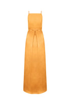 BELVOIR %100 Pamuk Elbise - Turuncu | BELVOIR elbise: Turuncu, %100 pamuk saten konforu. Hem gündüz hem gece için ideal. Ayarlanabilir tasarımıyla kişisel stilinizi tamamlayın.