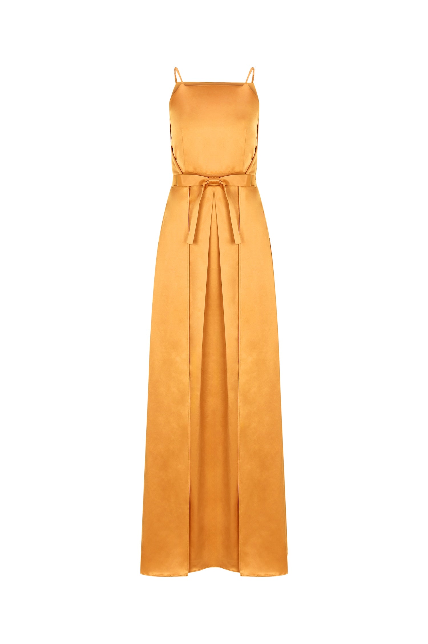 BELVOIR %100 Pamuk Elbise - Turuncu | BELVOIR elbise: Turuncu, %100 pamuk saten konforu. Hem gündüz hem gece için ideal. Ayarlanabilir tasarımıyla kişisel stilinizi tamamlayın.
