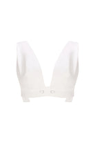 CAVELLA %100 Pamuk Bustiyer - Beyaz | CAVELLA bustiyer, ayarlanabilir yapısı ve iki yaka seçeneğiyle esnek kullanım sunar. %100 pamuk kumaşı, klasik ve modern çizgileri birleştirir.