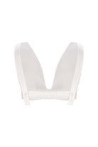 CAVELLA %100 Pamuk Bustiyer - Beyaz | CAVELLA bustiyer, ayarlanabilir yapısı ve iki yaka seçeneğiyle esnek kullanım sunar. %100 pamuk kumaşı, klasik ve modern çizgileri birleştirir.