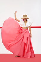 CAVELLA %100 Pamuk Etek - Pembe | %100 pamuk CAVELLA etek, dört mevsim dolgun silueti ve lastikli rahatlığıyla gardırobunuzda yer alır. Arka bel lastiği ve iç astarı ile ferah bir seçim.