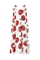 ELIANA %100 Pamuk Elbise - Gül Desenli | %100 pamuk gül desenli ELIANA elbise, yazın ferahlığını sunar. Ayarlanabilir askılarıyla çok yönlü stil, zamansız şıklık sağlar.